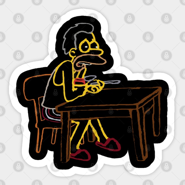 Lenny At Home Sticker by StevenBaucom